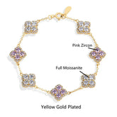 Moissanite Diamond Bracelet – Gold Plated Sterling